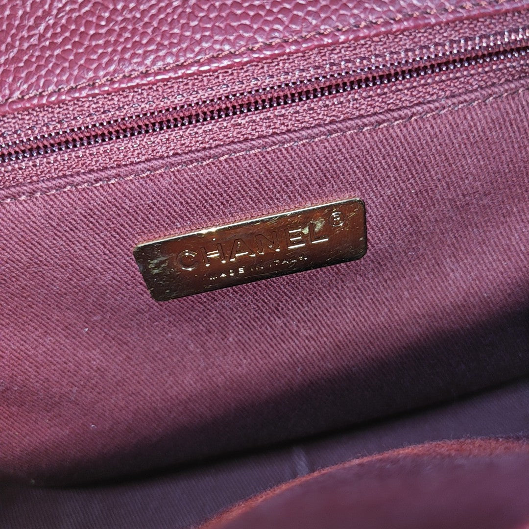 Grained Calfskin Red