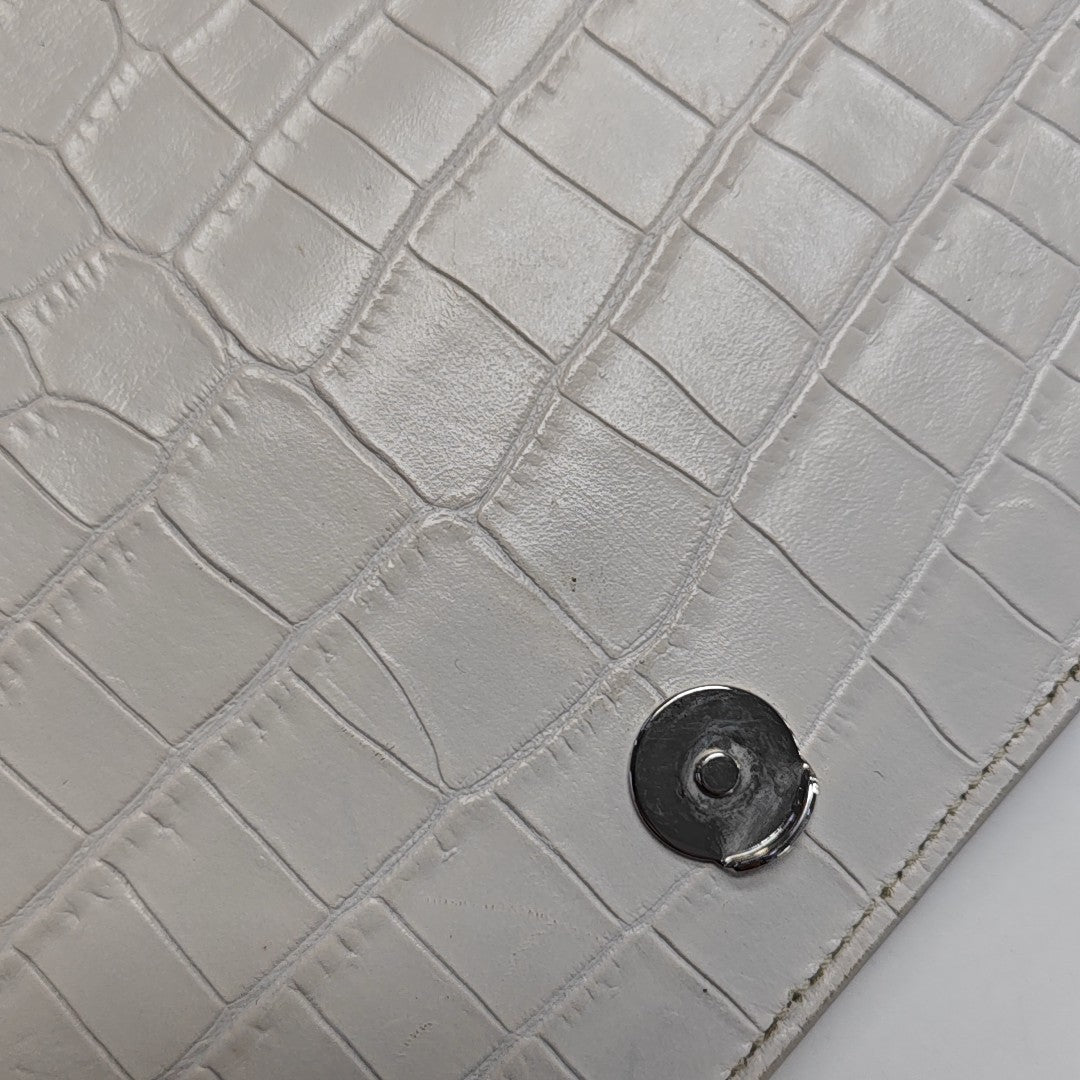 SUNSET Medium Calfskin White