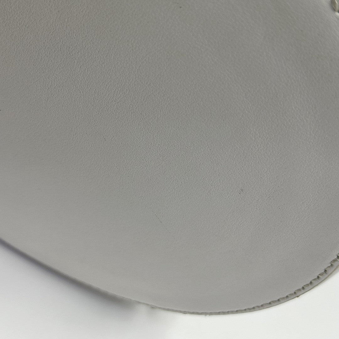 Leather Shoulder Bag White