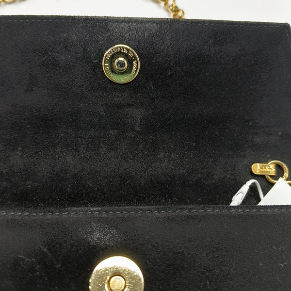 Suede Shoulder Bag Black