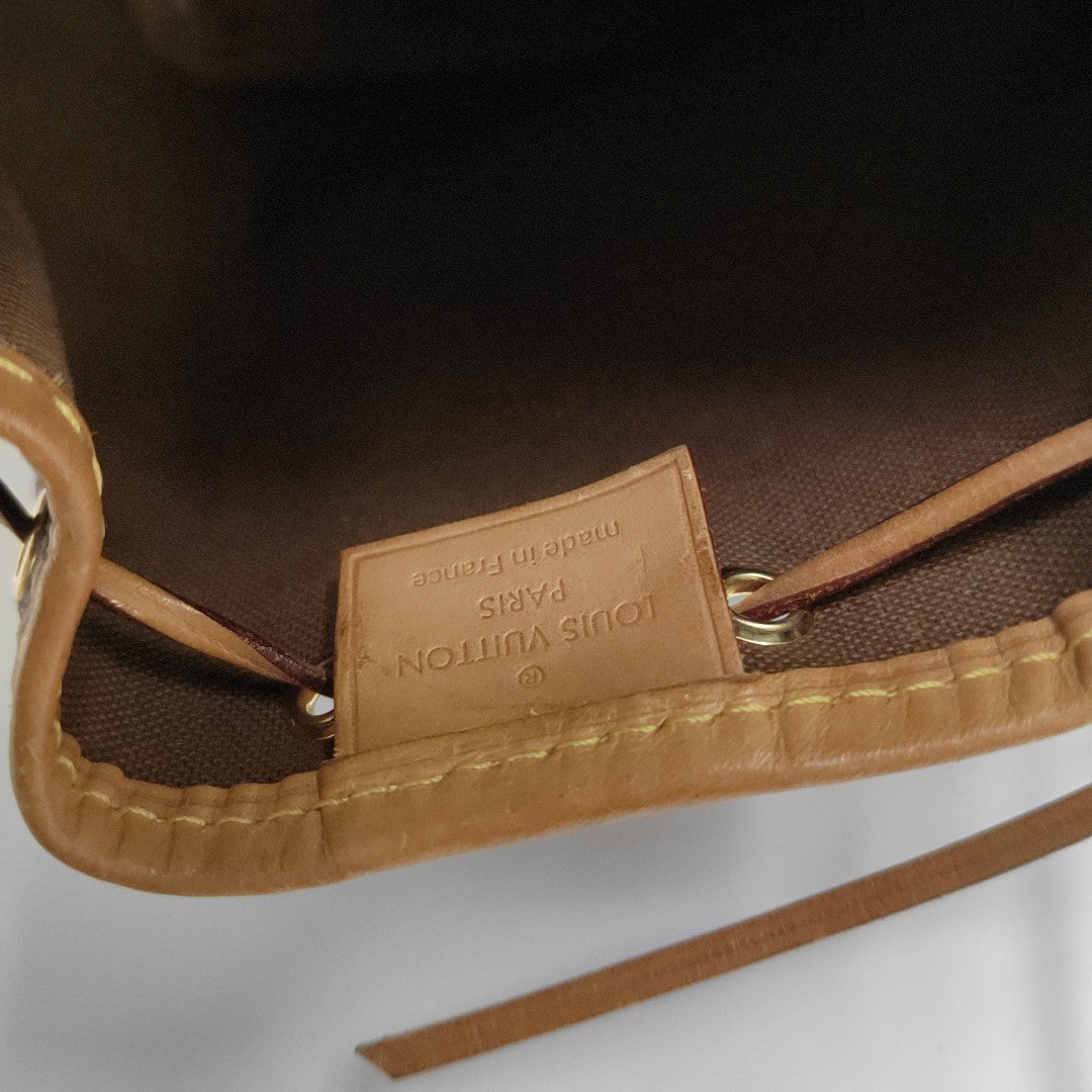 NÉONOÉ Nano Monogram Coated Canvas Brown