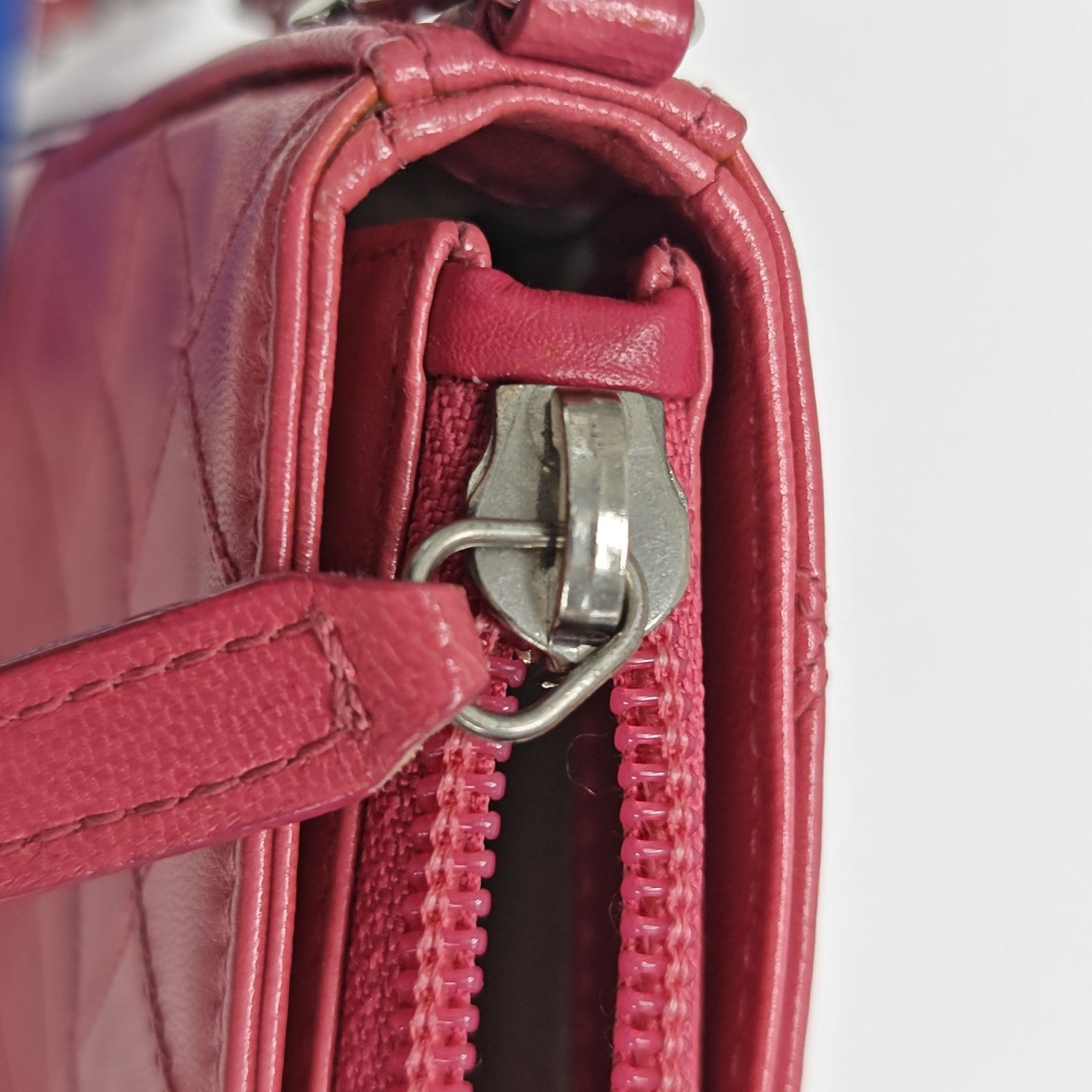 Quilted Lambskin Shoulder Bag Pink
