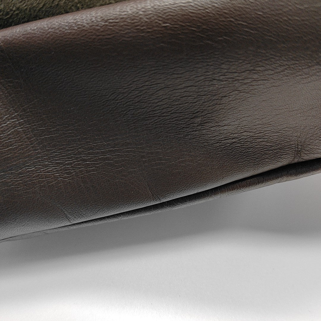 Suede Tote Bag Brown