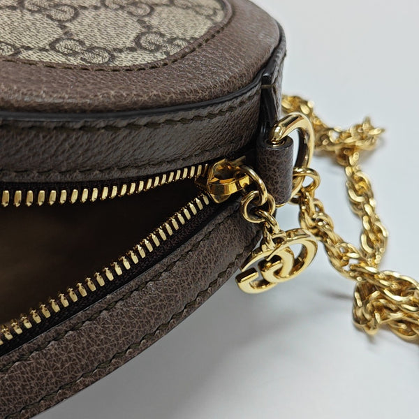 Ophidia Mini Monogram Coated Canvas Beige