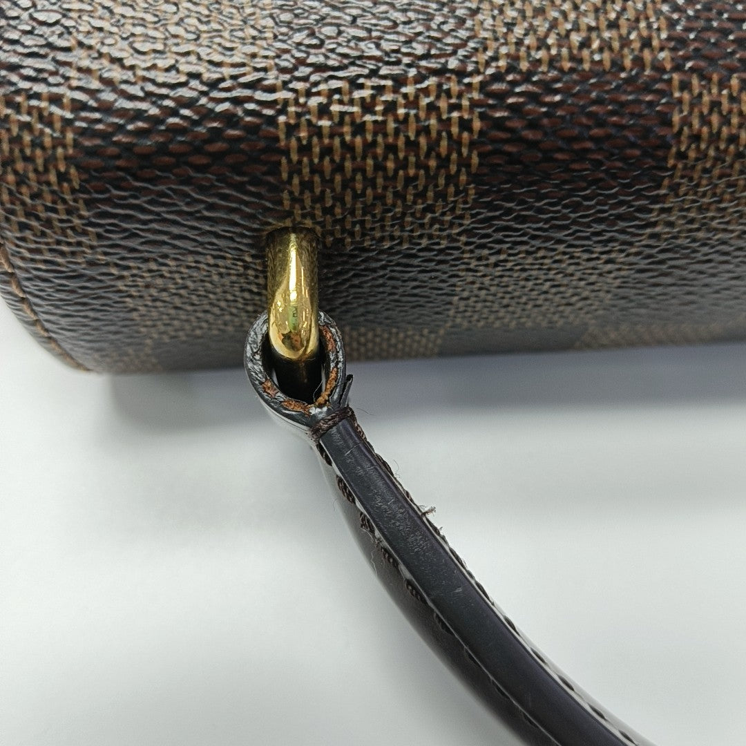 CROISETTE Damier Ebene Coated Canvas Brown