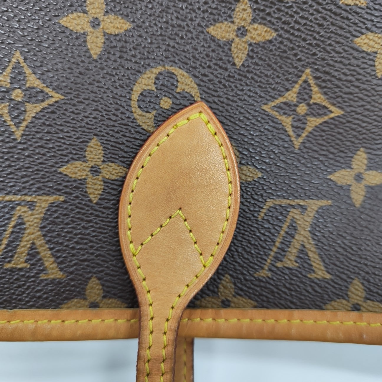 NEVERFULL MM Monogram Coated Canvas Brown