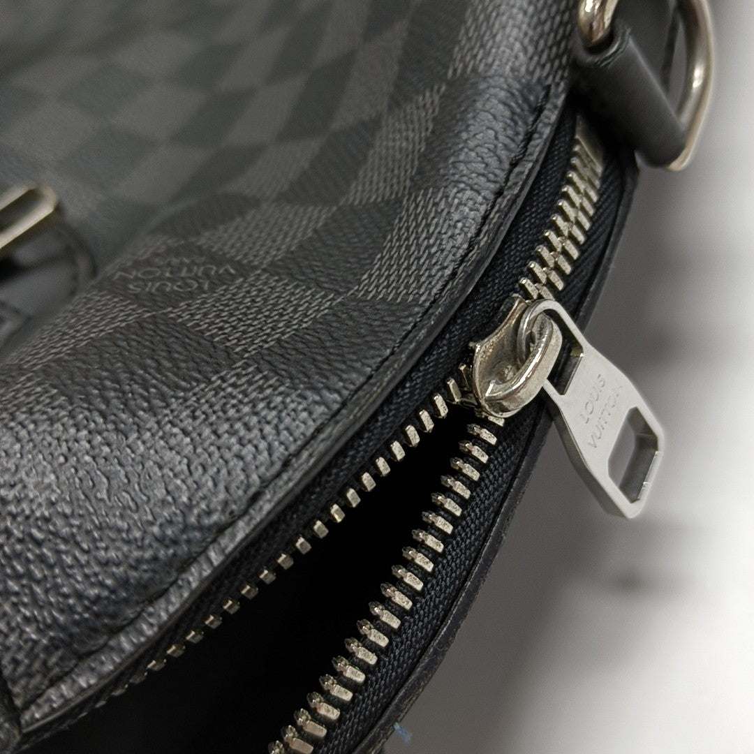 PORTE-DOCUMENTS Damier Graphite Coated Canvas Black