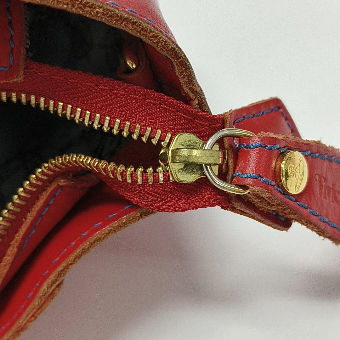 Quilted Calfskin Shoulder Bag Red