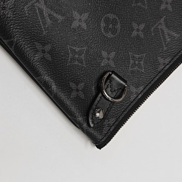 TRIO Monogram Coated Canvas Gray