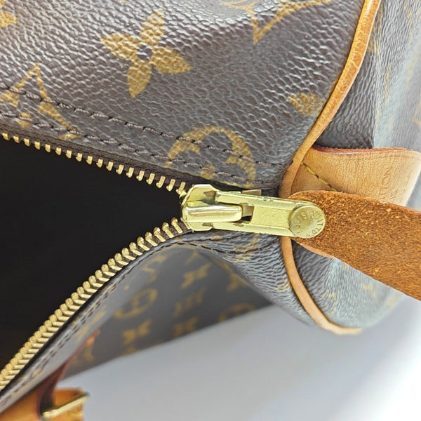 SPEEDY 35 Monogram Coated Canvas Brown