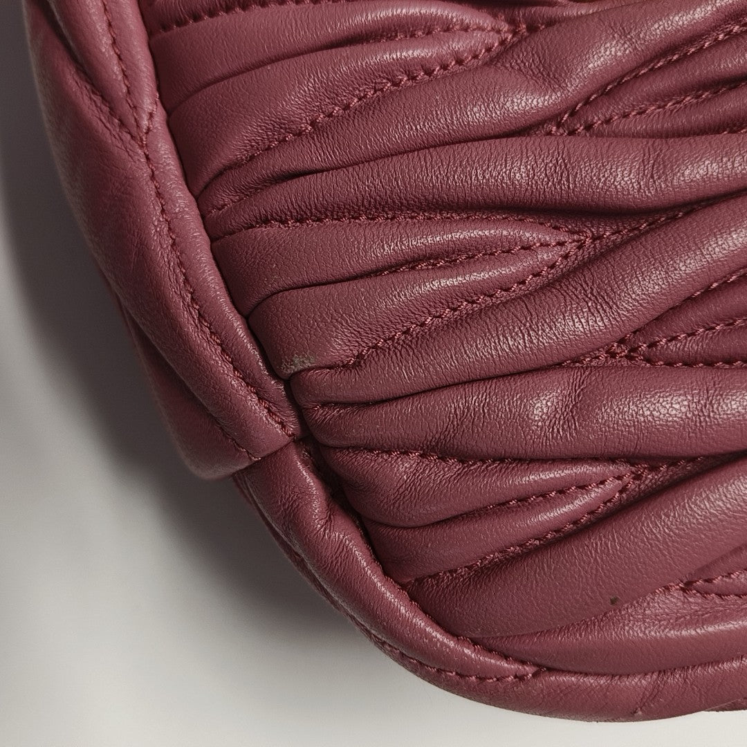 Wander Matelassé Small Quilted Lambskin Pink