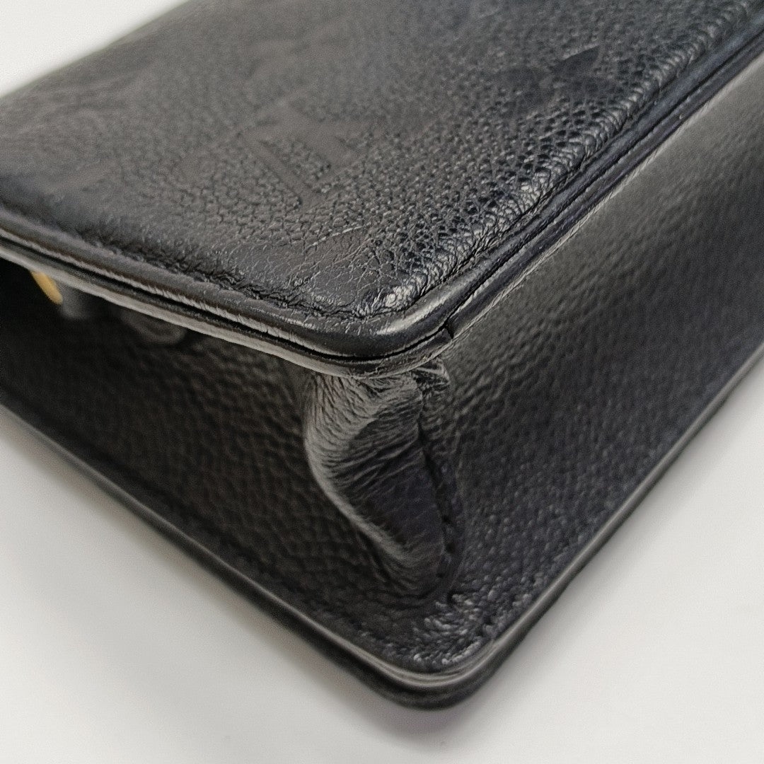 Lily Monogram Calfskin Black