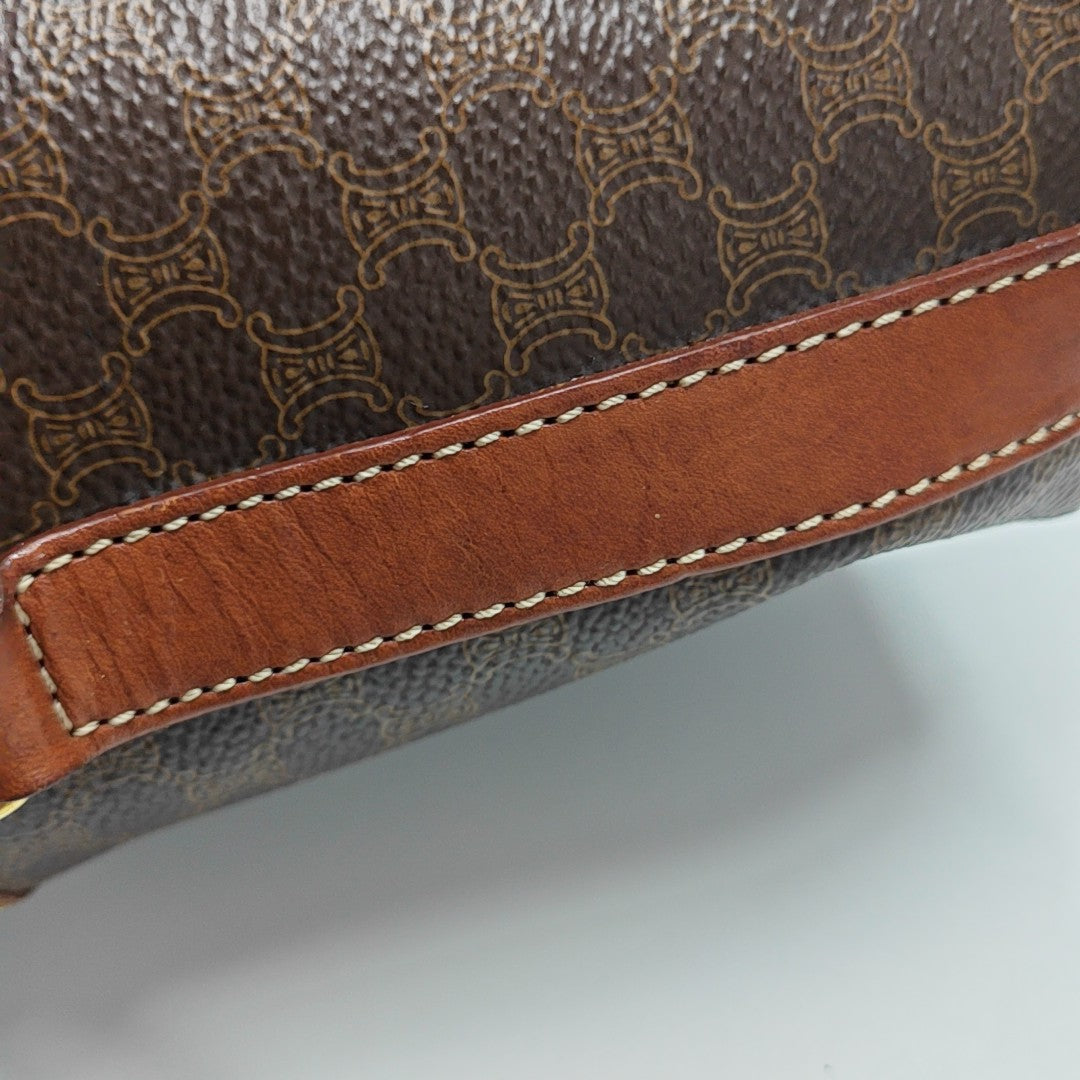 MACADAM TOP HANDLE COSMETIC BAGS Coated Canvas Brown
