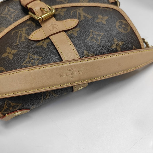 SAUMUR BB Monogram Coated Canvas Brown