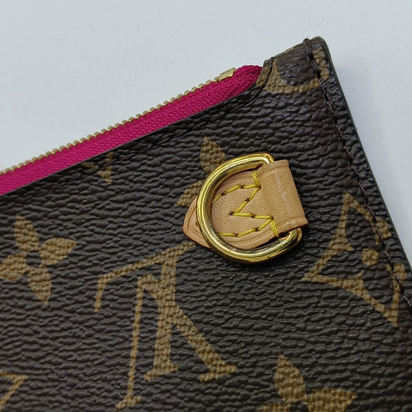 NEVERFULL MM Monogram Coated Canvas Brown