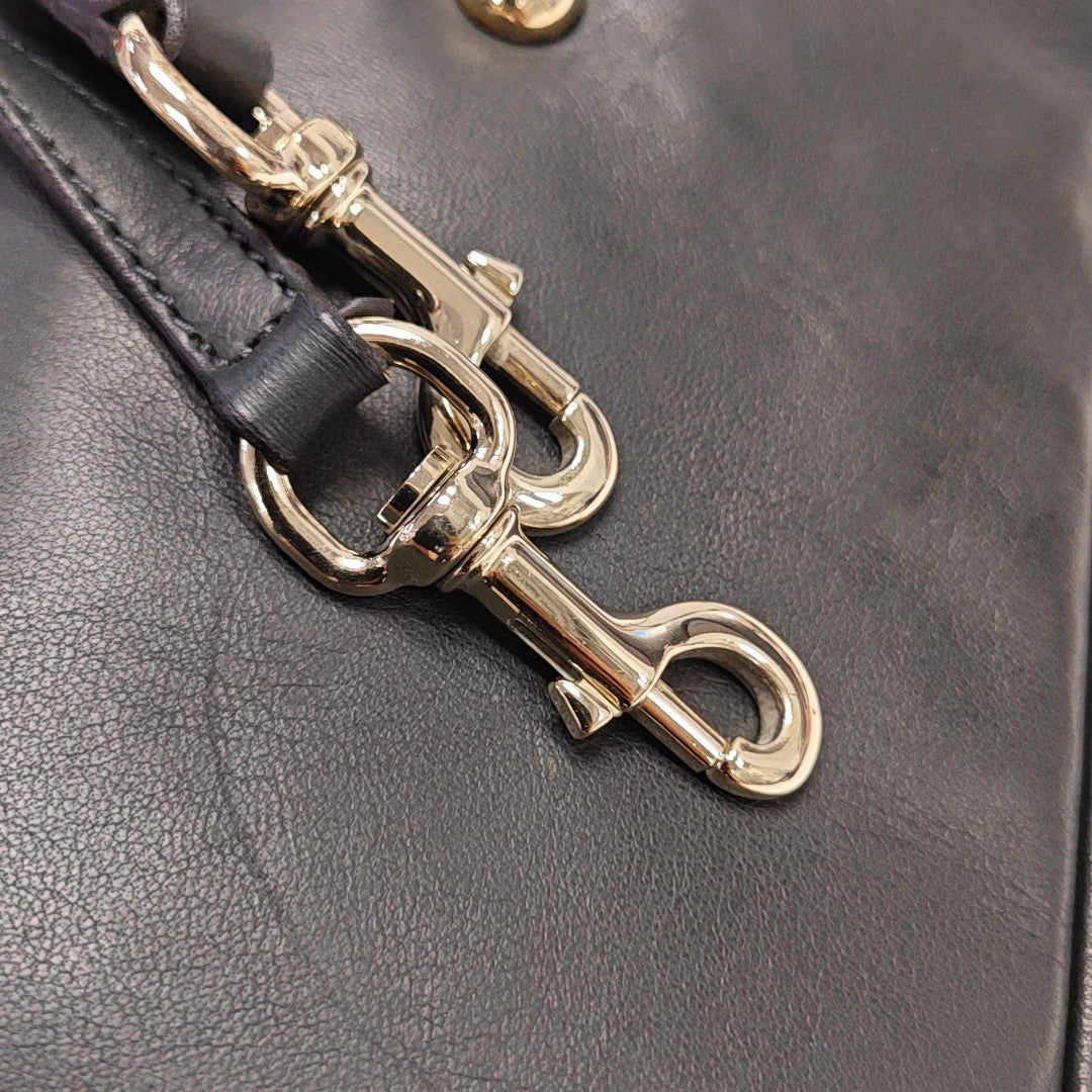 Lambskin Tote Bag Black