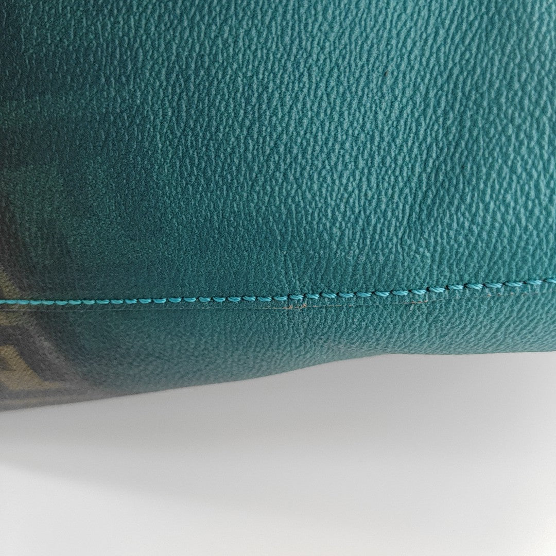 Coated Canvas Tote Bag Multicolor