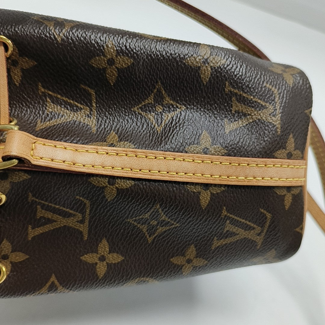 NÉONOÉ Nano Monogram Coated Canvas Brown
