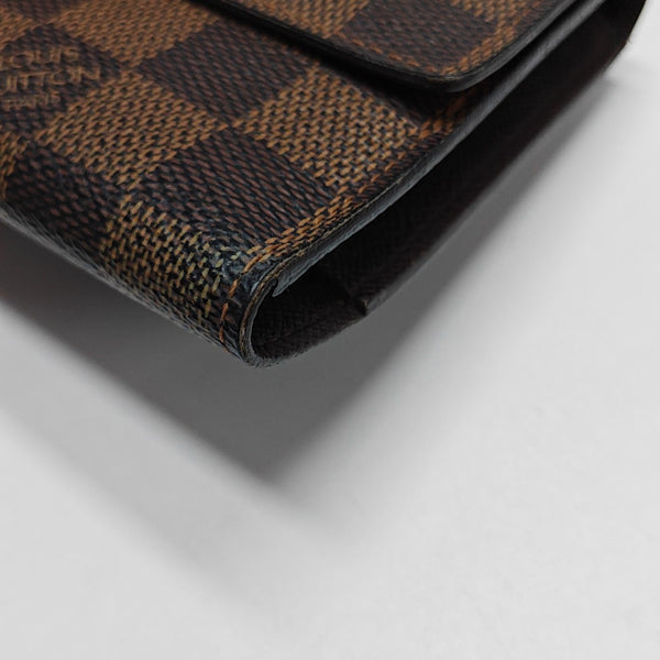 JOSÉPHINE Damier Ebene Coated Canvas Brown Wallet