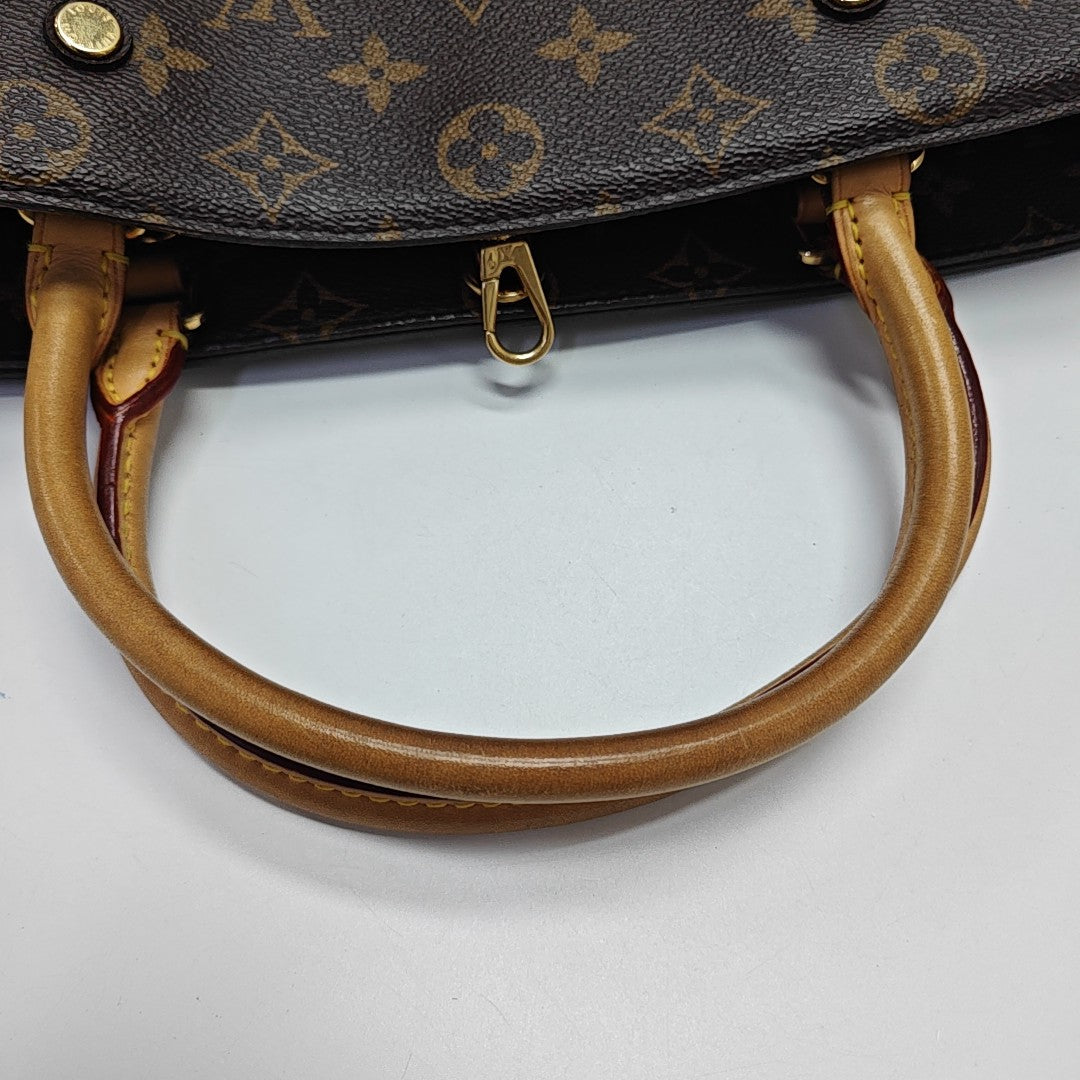MONTAIGNE Monogram Coated Canvas Brown