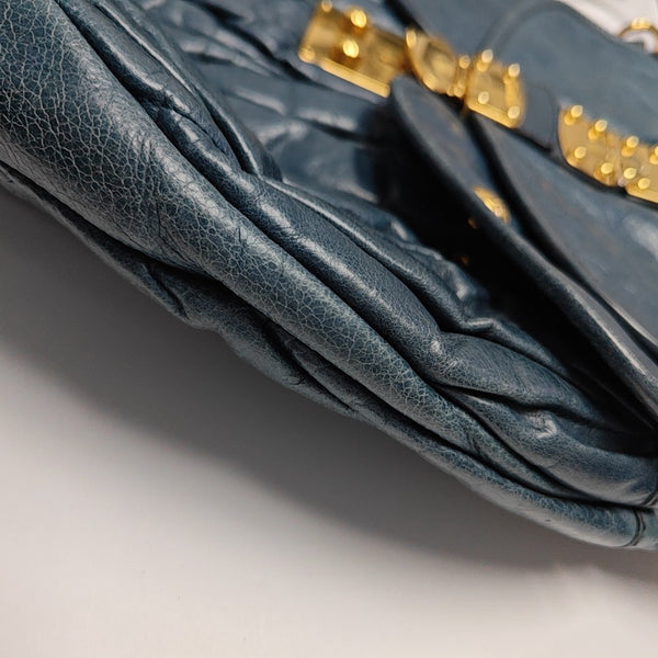 Miu Coffer Calfskin Blue