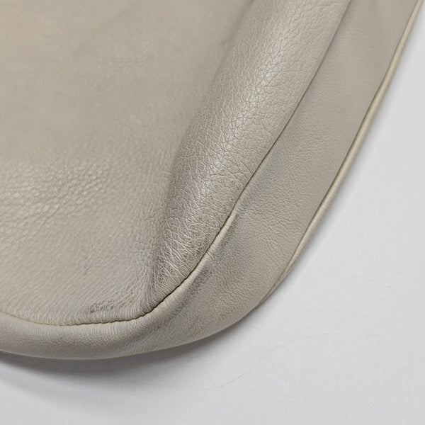 Calfskin Top Handle Bag White