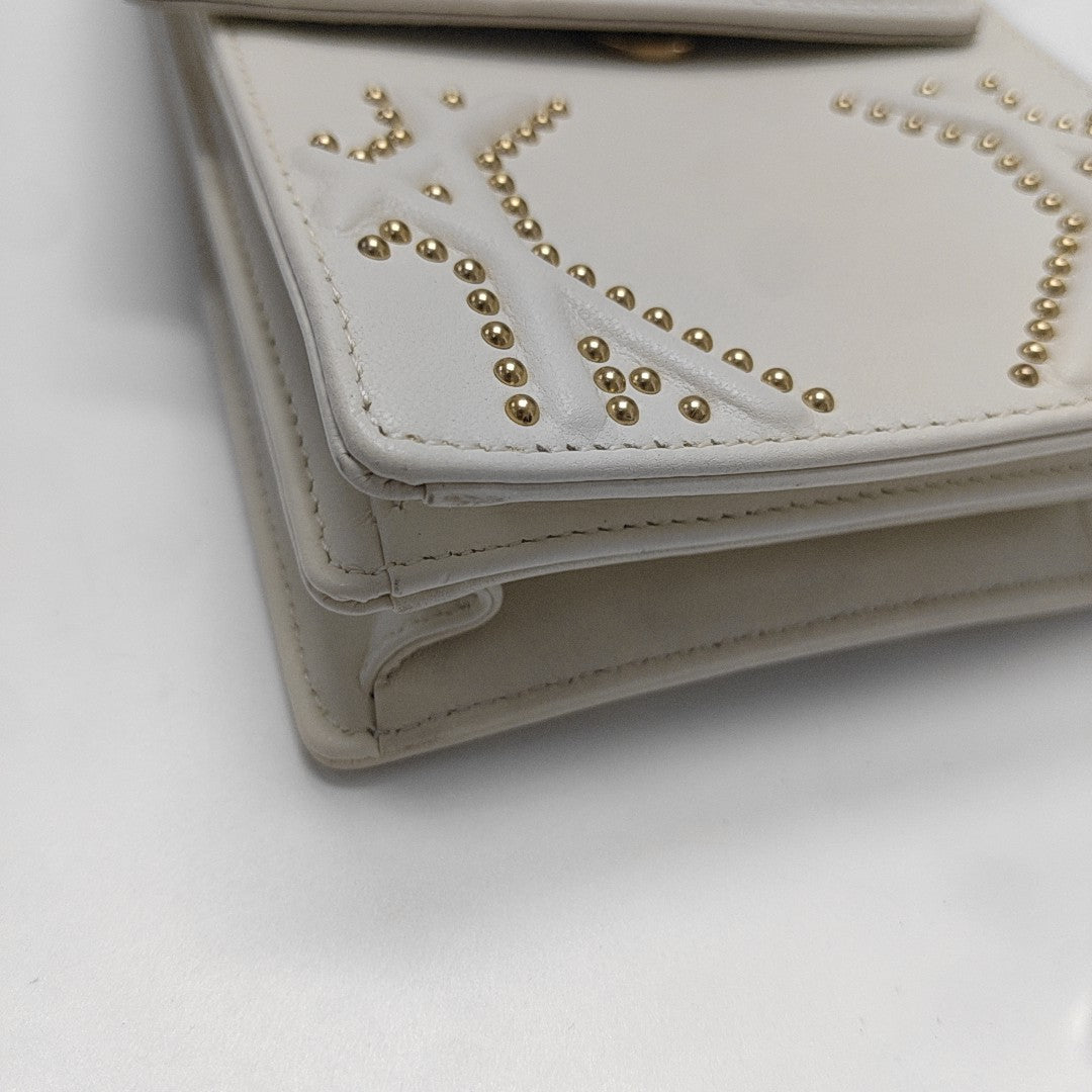 Diorama Cannage Calfskin White