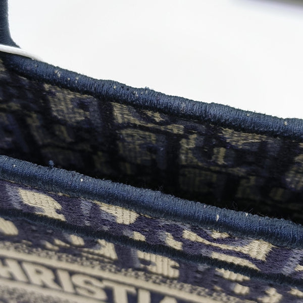 Book Tote Mini Canvas Blue