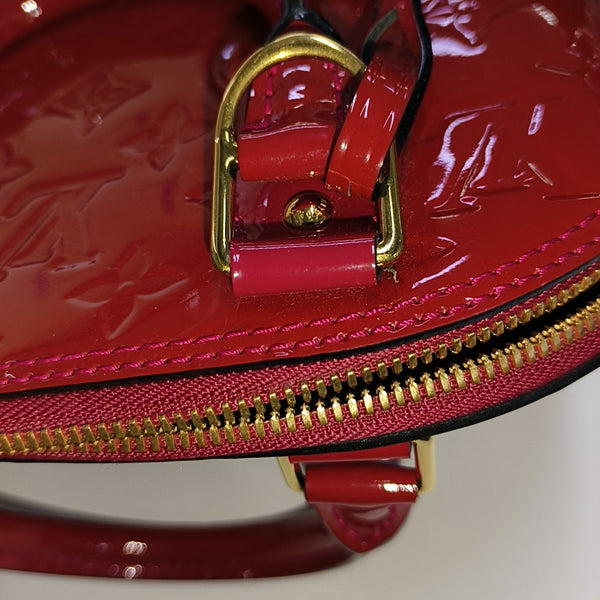 Authenticated pre-owned  ALMA BB Monogram Patent Leather Red - Shoulder Bag at Looply