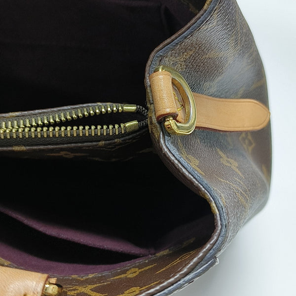 MONTAIGNE Monogram Coated Canvas Brown