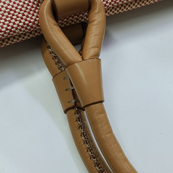 Canvas Top Handle Bag Red