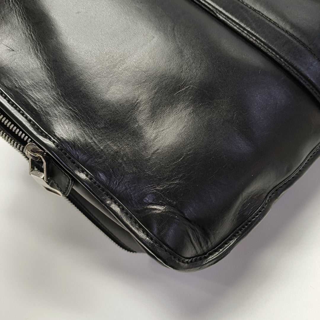 Calfskin Shoulder Bag Black