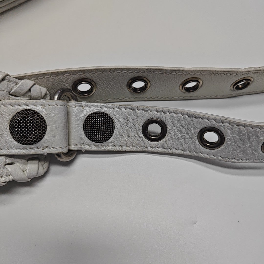 Le Cagole Small Lambskin White