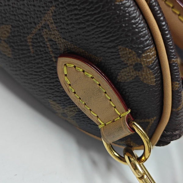 SPEEDY Nano Monogram Coated Canvas Brown