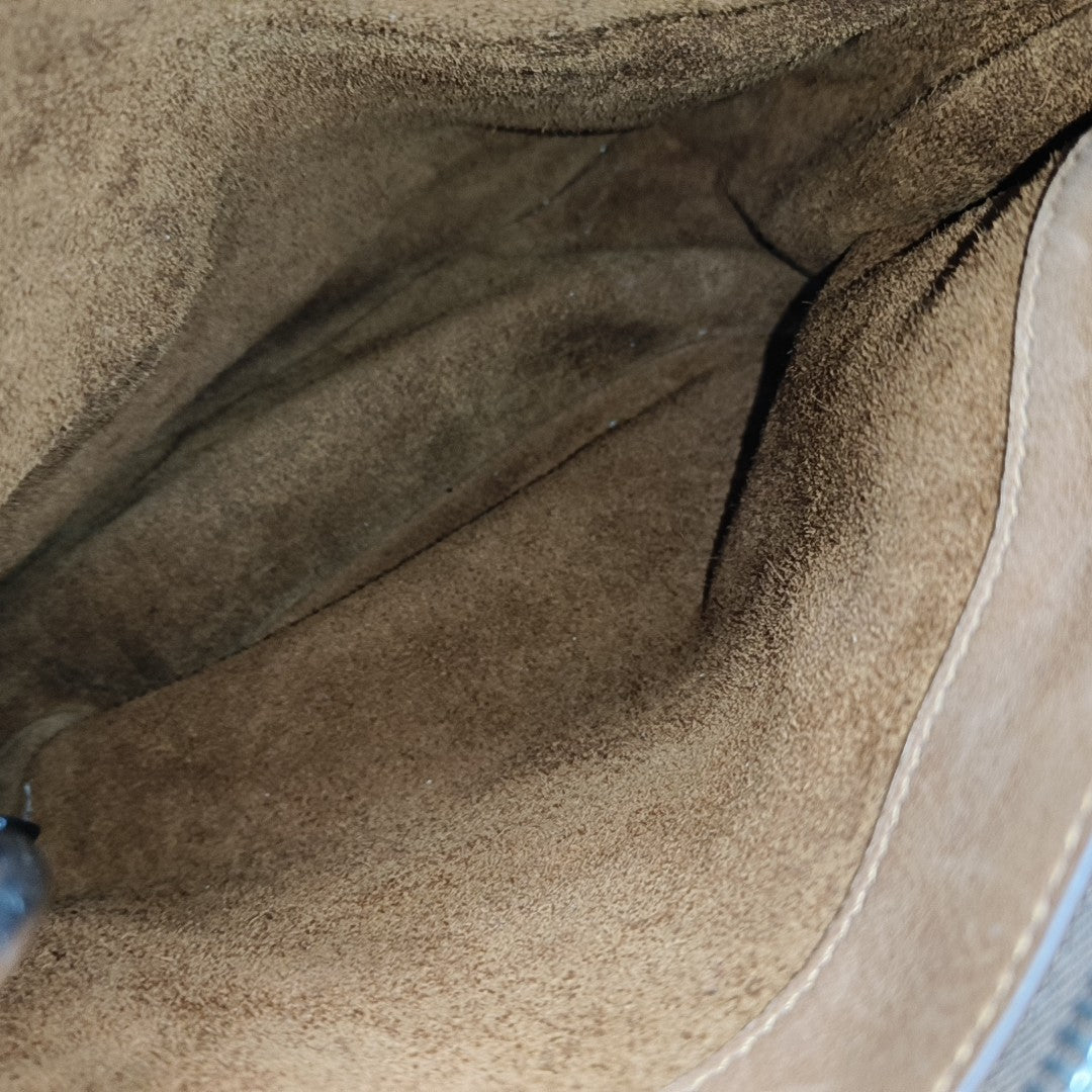 Suede Shoulder Bag Brown