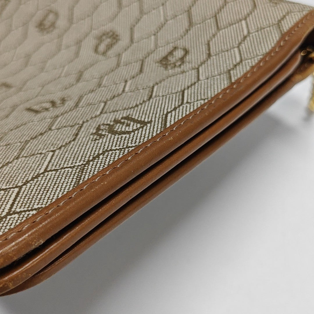 Vintage Honeycomb Coated Canvas Brown