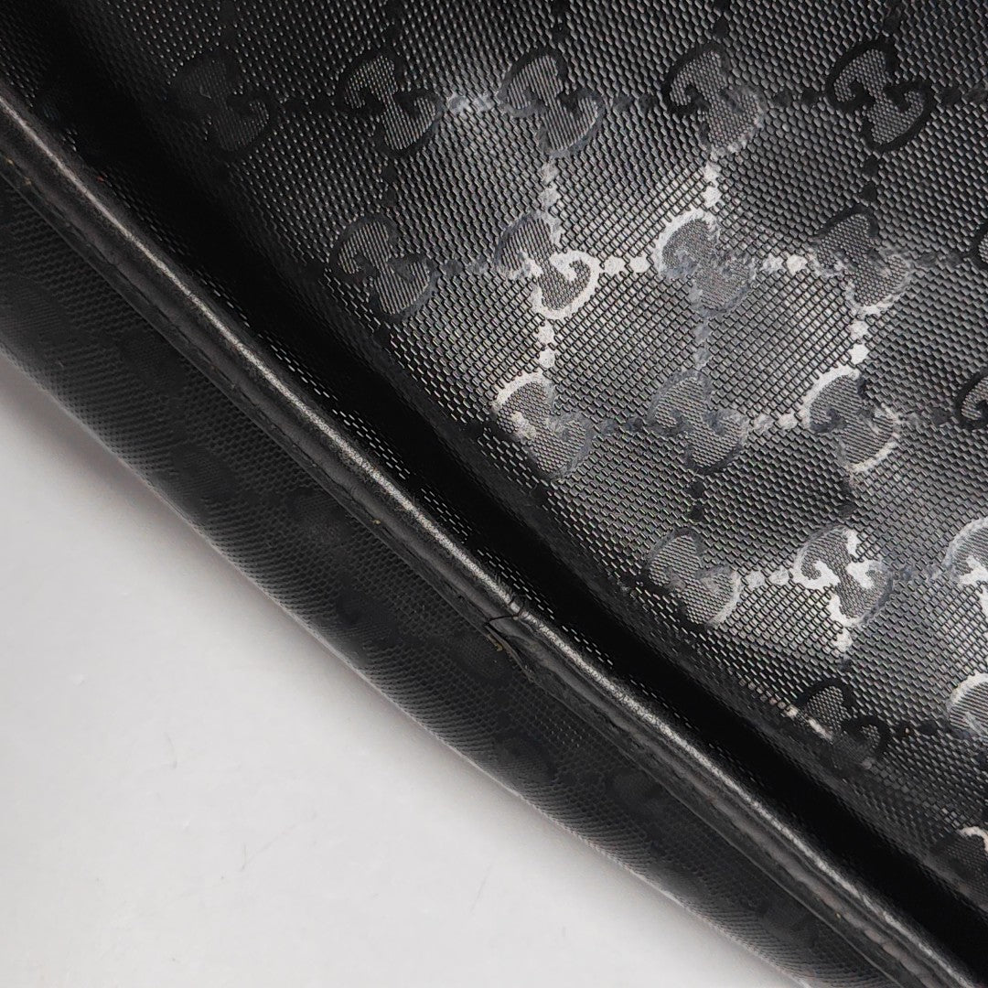 GG Imprime Monogram Coated Canvas Black