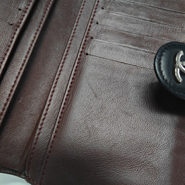 Quilted Lambskin Wallet Black
