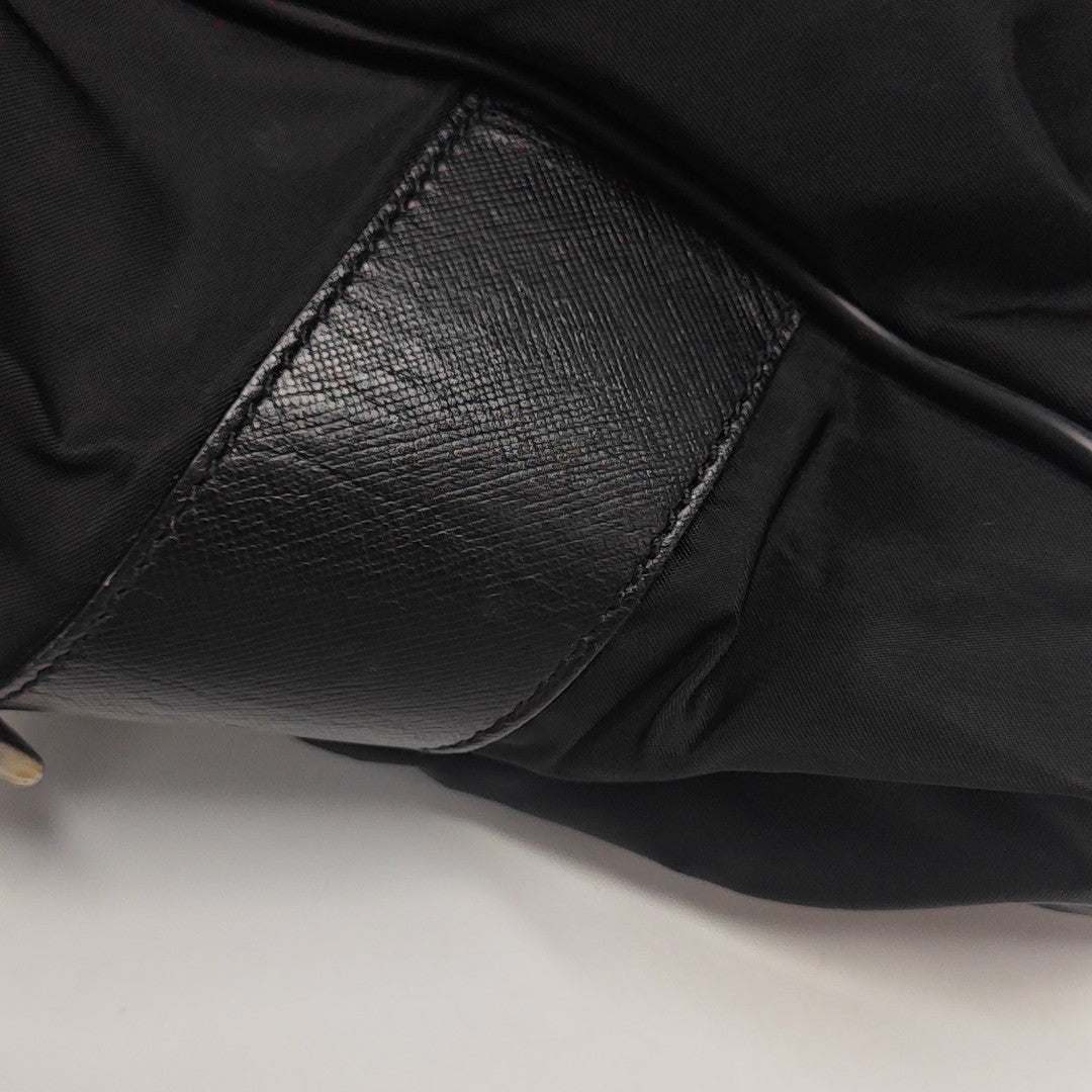 Nylon Tote Bag Black