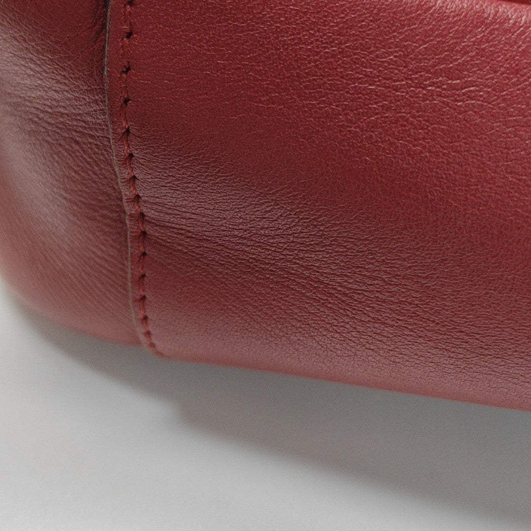 GG Marmont Medium Quilted Calfskin Red