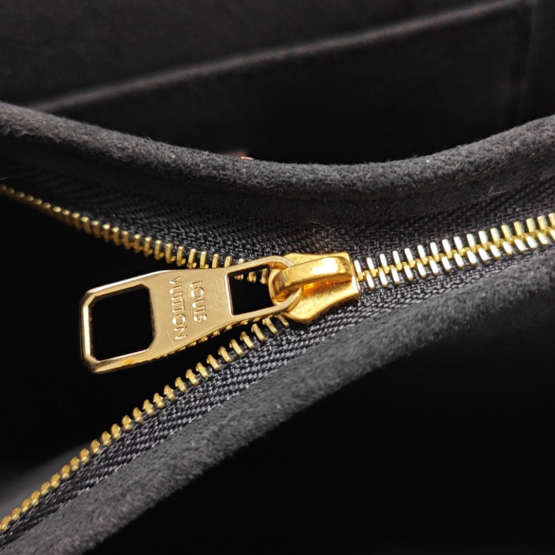 DAUPHINE MM Monogram Coated Canvas Brown