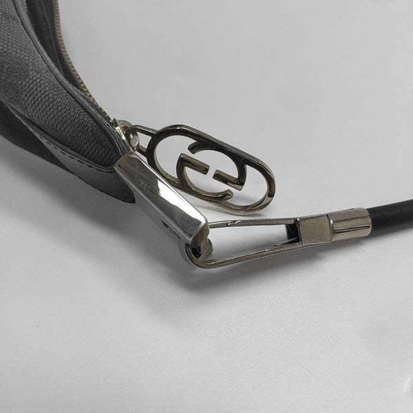 Monogram Canvas Shoulder Bag Black