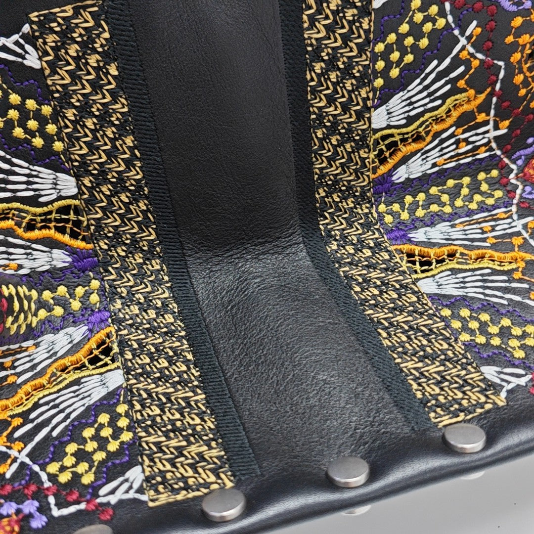 Book Tote Large Calfskin Multicolor
