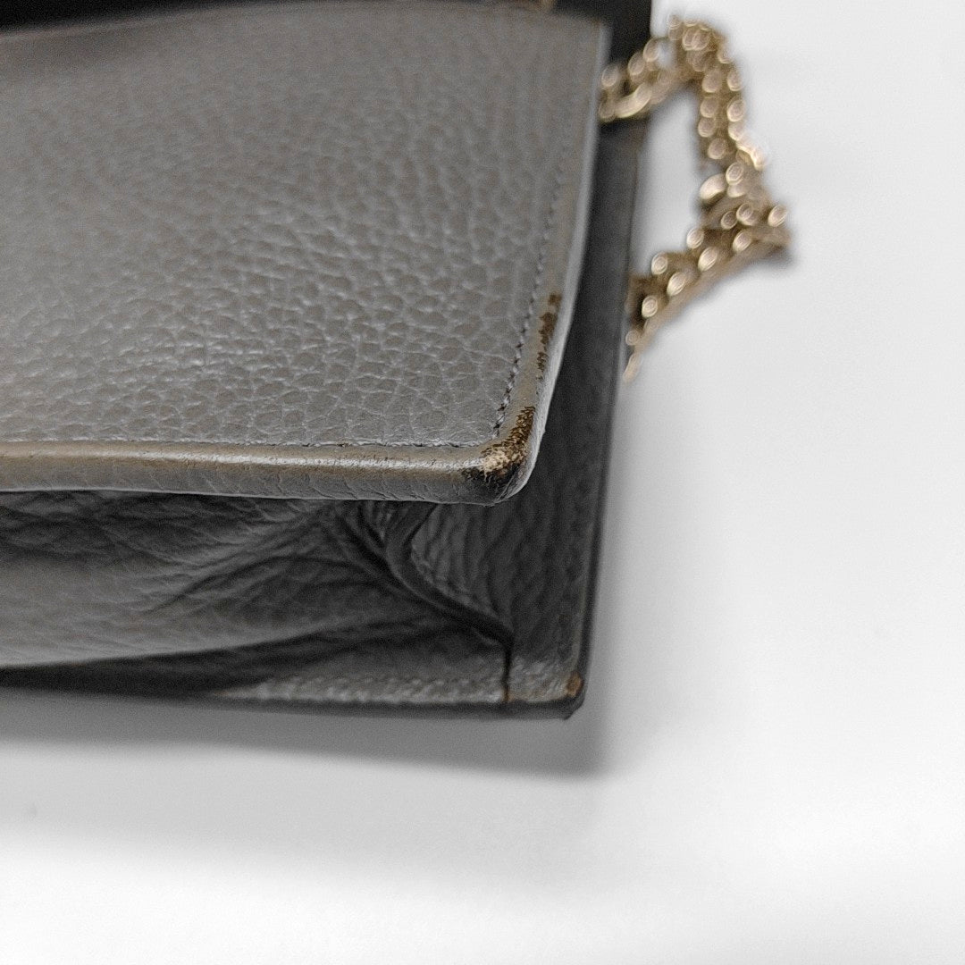 Interlocking G Calfskin Gray