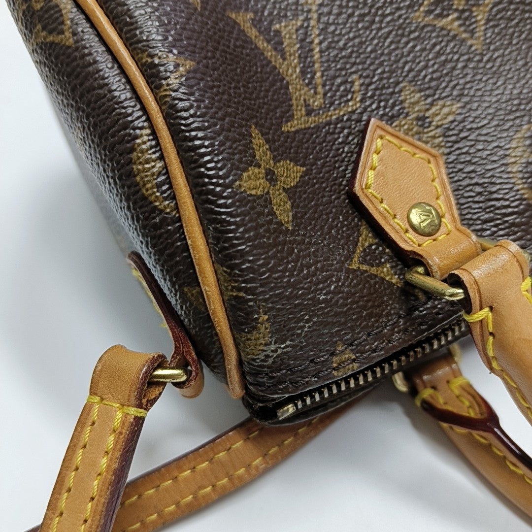 SPEEDY Nano Monogram lona revestida marrón
