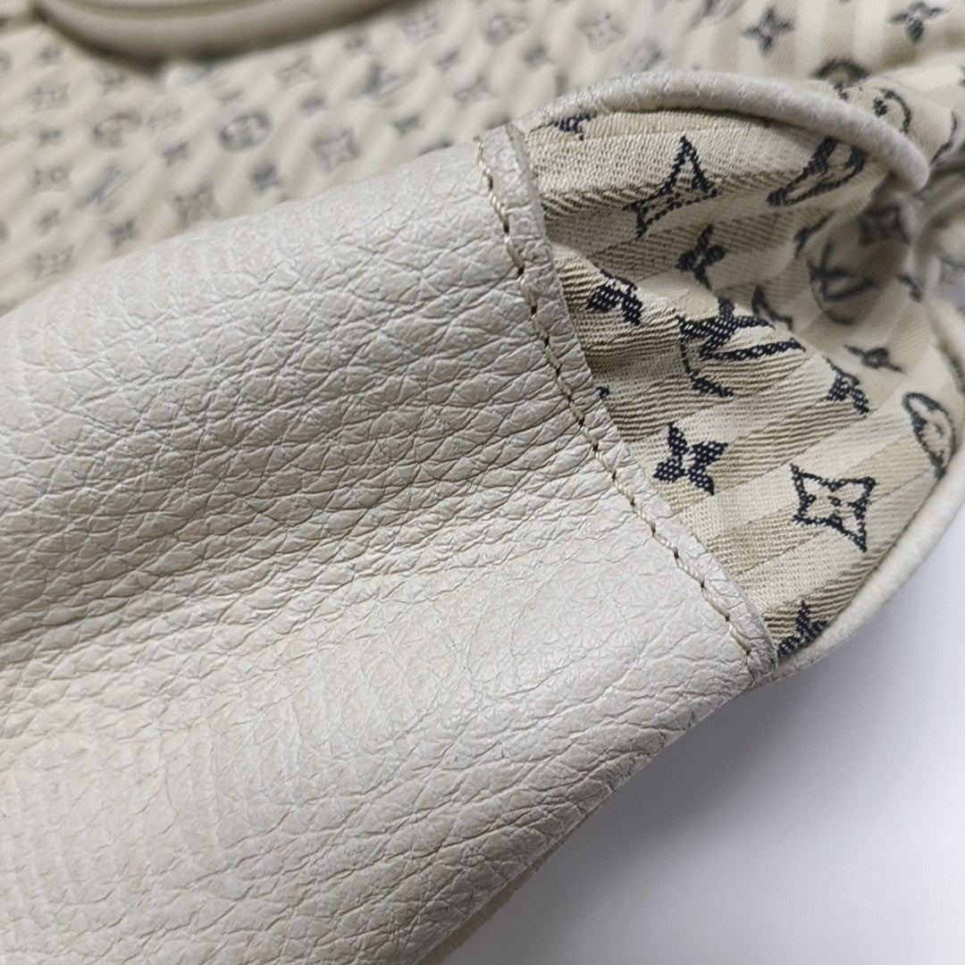CROISETTE SAC MARINA Monogram Canvas White