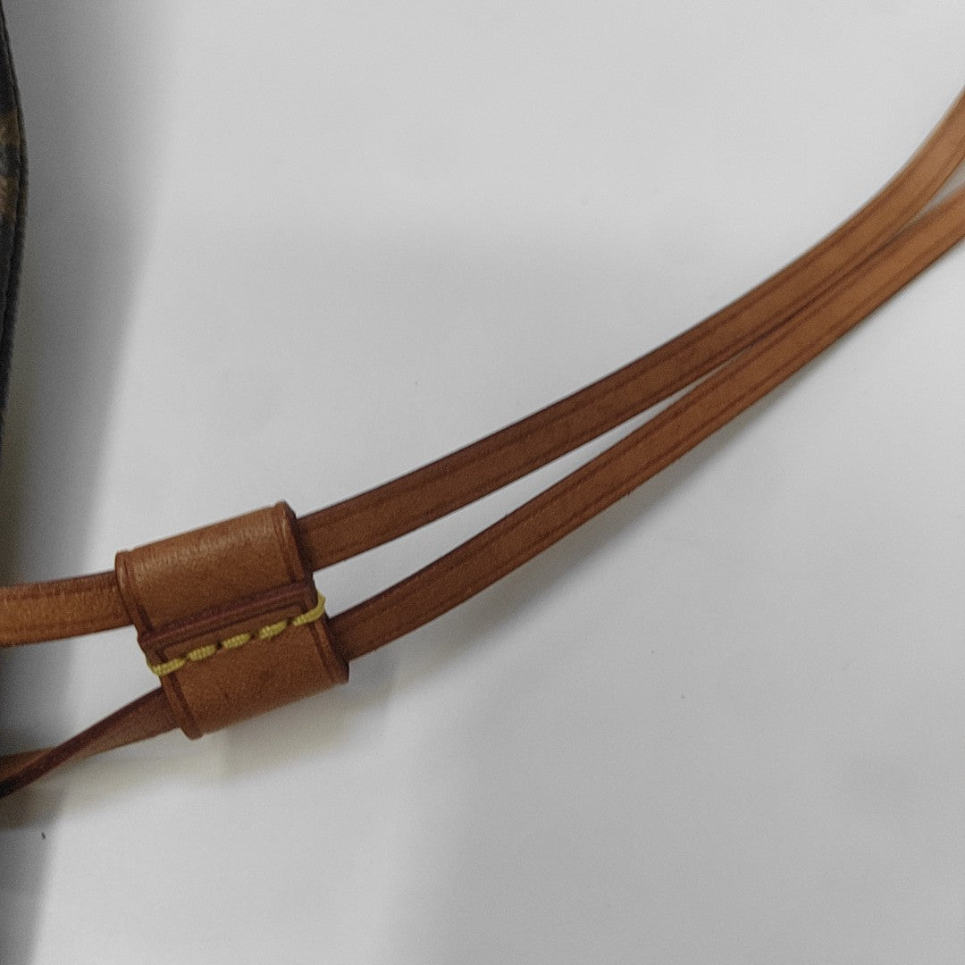 NEVERFULL MM Monogram Coated Canvas Brown