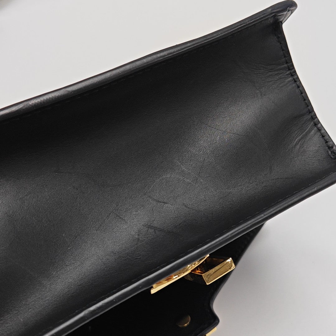 Sylvie Mini Calfskin Black