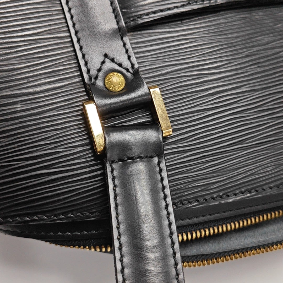 Calfskin Top Handle Bag Black