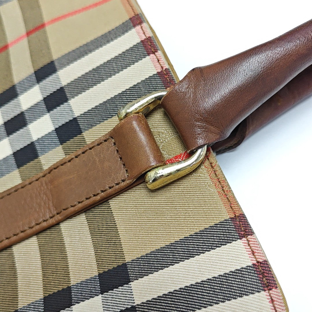 Canvas Top Handle Bag Brown